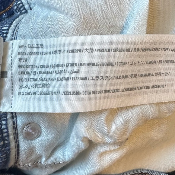 Abercrombie & Fitch Ultra High Rise Ankle Straight Blue Jeans 34/18 - Picture 8 of 9